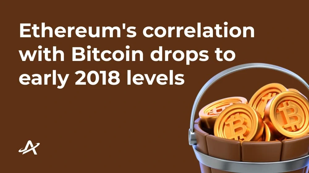 Корреляция Ethereum с падением биткойнов до уровня начала 2018 года